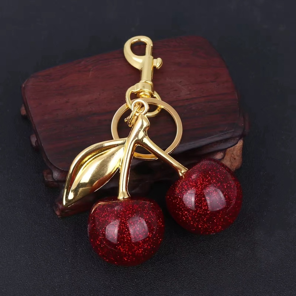 Cherry Bag Charm (Available in Multiple Colors)